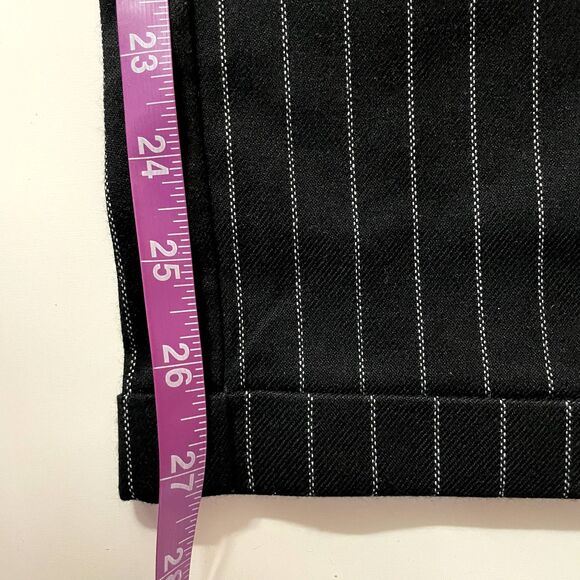 Forever 21 Black Striped High-Waisted Pants Size M NWT - Picture 6 of 11